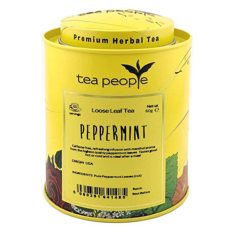 Peppermint -60g Loose Leaf Tea in Tin Caddy, , hi-res